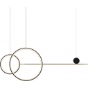 Stylowa Lampa wisząca podłużna nowoczesna New Age LED 120 czarna Step Into Design nad stół