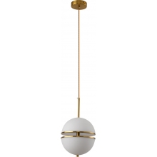 Stylowa Lampa wisząca kula glamour Sfera 20 biało-złota Step Into Design nad stół