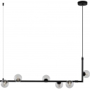 Stylowa Lampa wisząca szklane kule Simply 90 przezroczysto-czarna Step Into Design nad stół