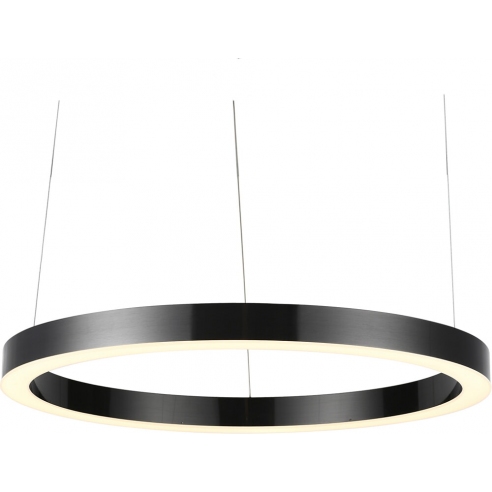 Stylowa Lampa wisząca okrągła Circle LED 100 tytanowa Step Into Design nad stół