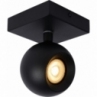 Punktowy Reflektor sufitowy kula Favori czarny Lucide do kuchni i przedpokoju