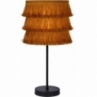 Stylowa Lampa stołowa z frędzlami boho Togo żółta Lucide na stolik nocny