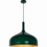 Stylowa Lampa wisząca metalowa Rozalla 50 zielony połysk Lucide nad stół