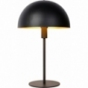 Stylowa Lampa stołowa "grzybek" Siemon czarna Lucide na stolik nocny