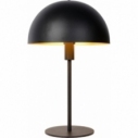 Siemon black bedroom lamp Lucide