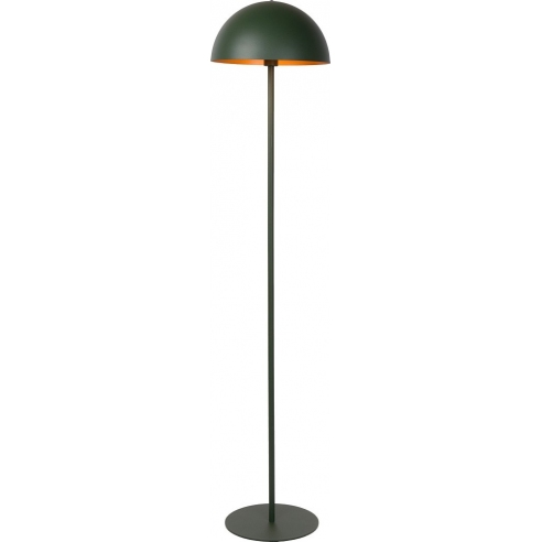 Stylowa Lampa podłogowa "grzybek" Siemon zielona Lucide do sypialni i salonu