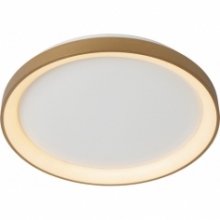 Stylowy Plafon okrągły glamour Vidal 48 LED matowe złoto Lucide do sypialni