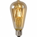 Modna Żarówka dekoracyjna LED ST64 Filament E27/5W 500LM 2700K bursztynowa Lucide