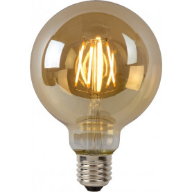 Modna Żarówka dekoracyjna LED G95 Filament E27/5W 550LM 2700K bursztynowa Lucide