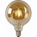 Filament LED G125 amber e27/8w 800lm 2700K Lucide
