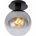 Marius 20 smoke glass&black glass ball ceiling lamp Lucide