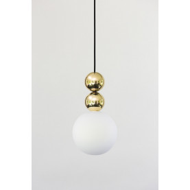 Lampa wisząca kula Bola Bola Gloss 18 mosiądz LoftLight nad toaletkę i konsolę