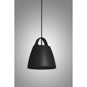 Metalowa Lampa wisząca designerska Belcanto 35 Jet Black LoftLight nad stół