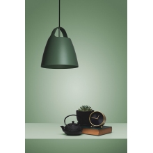 Metalowa Lampa wisząca designerska Belcanto 35 Hedge Green LoftLight nad stół