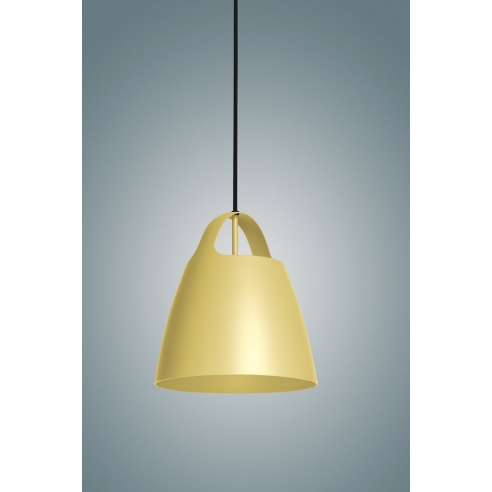 Metalowa Lampa wisząca designerska Belcanto 28 Dusky Citron LoftLight nad stół