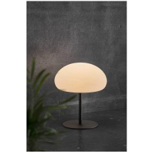 Lampy ogrodowe i zewnętrzne | Lampa ogrodowa stołowa Sponge 34 czarno-biała Nordlux