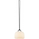 Lampy ogrodowe i zewnętrzne | Lampa zewnętrzna wisząca Kettle LED 22 czarna/biała Nordlux