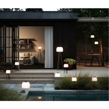 Lampy ogrodowe i zewnętrzne | Lampa zewnętrzna wisząca Kettle LED 36 czarna/biała Nordlux