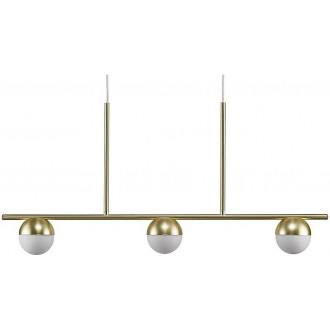 Contina 90 white&brass glass balls linear lamp Nordlux