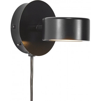 Clyde LED black modern wall lamp Nordlux