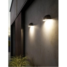 Lampy ogrodowe i zewnętrzne | Kinkiet zewnętrzny Arcus Smart LED czarny Nordlux | Kinkiety ogrodowe