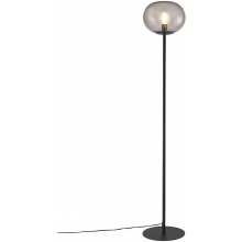 Lampa podłogowa do salonu | Lampa podłogowa szklana kula Alton dymiona Nordlux