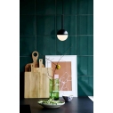Lampa wisząca szklana kula Contina 10 czarny/opal Nordlux