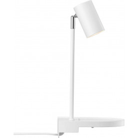 Cody white shelf wall lamp with usb Nordlux