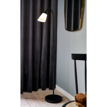 Lampa podłogowa do salonu | Lampa podłogowa szklana Molli czarna/opal Nordlux