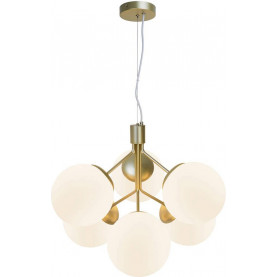Ivona 62 brass glamour glass balls pendant lamp Nordlux