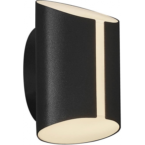 Lampy ogrodowe i zewnętrzne | Kinkiet elewacyjny nowoczesny Grip LED czarny Nordlux | Kinkiety zewnętrzne