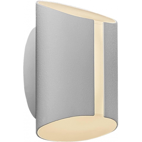 Lampy ogrodowe i zewnętrzne | Kinkiet elewacyjny nowoczesny Grip LED biały Nordlux | Kinkiety zewnętrzne