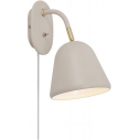 Fleur beige wall lamp with switch Nordlux