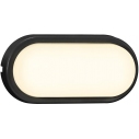 Lampy ogrodowe i zewnętrzne | Kinkiet elewacyjny Cuba Energy Oval LED czarny Nordlux | Kinkiety zewnętrzne
