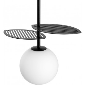 Fyllo 15 white&black glass ball pendant lamp Ummo
