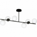 Bior VI white&black glass balls semi flush ceiling light Emibig
