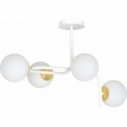 Ragnar 72 white&gold glass balls semi flush ceiling light Emibig