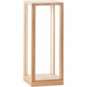 Gringer LED 61 oak wooden table lamp Brilliant