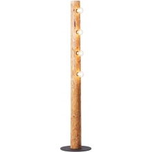 Lampa podłogowa do salonu | Lampa podłogowa drewniana Odun sosna barwiona Brilliant