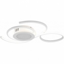 Modern ceiling light with remote control Jive LED 50 white Trio