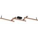 Bellari LED wooden semi flush ceiling light Trio