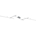 Modern ceiling lamp with remote control Arvin LED nickel Trio