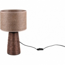 Lampy rustykalne | Lampa stołowa rustykalna Straw brązowa Reality na parapet