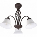 Rustica Glass Ceiling Light 55 Copper-White Trio