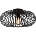 Plafon druciany loft Johann 40 czarny Trio