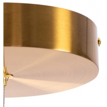 Stylowa Lampa wiszące okręgi Circles Brass 60+80+80 mosiężna Step Into Design do recepcji, holu i restauracji