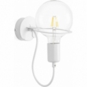 Kinkiet z żarówką LED 6W Loft Metal Wall biały Kolorowe kable
