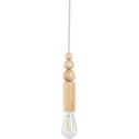 Loft Rullo wooden pendant lamp Kolorowe Kable