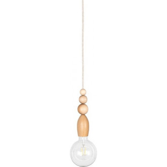 Loft Pallo wooden pendant lamp Kolorowe Kable