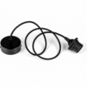 Loft Metal Cap&Ring black "bulb" pendant lamp Kolorowe Kable